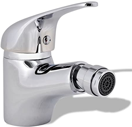 vidaXL Robinet de Bidet de Salle de Bain Chromée Cuisine Vasque Lave-Mains