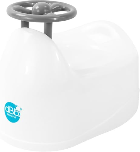 dBb Remond Pot Bébé - Toilettes Apprentissage de la Propreté Enfant - Pot Toilette Bébé - Toilette Portable Enfant - H23 x L34 x l25 cm - Blanc