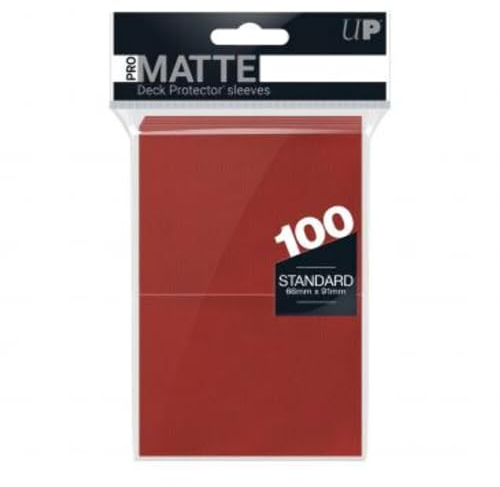Ultra Pro - Standard Pro Matte Card Sleeves 100 Pack - Red