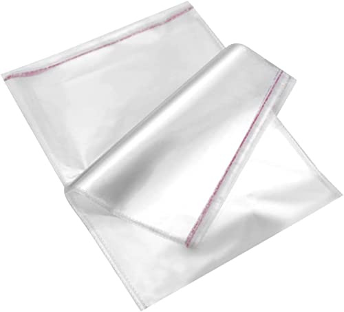 100 Piezas De Bolsa De Celofan Transparente Autoadhesivas,Bolsa De Plastico Opp.Para Mostra o Empaqueta a Las Cartas,Los Fotos,Las Ropas y Los joyeros. (25x40cm)