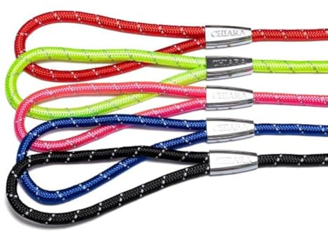 CHIARA Niki - Guinzaglio in nylon CHL-555-PI-S, guinzaglio da traino (taglia: S, di alta qualità, materiale: nylon, guinzaglio da jogging, guinzaglio da passeggio, con moschettone), colore: Rosa