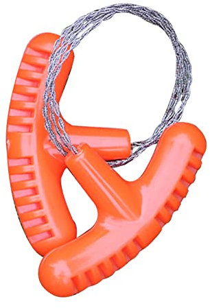 Rianpesn Alambre Acero Inoxidable,Hilo metálico para Cortar Madera | Cuerda Hueso Cadena Corte Cable, MotoViaje Supervivencia