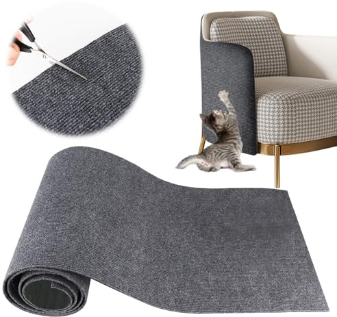YAOZUP Tappeto Tiragraffi per Gatti, 200 x 40cm, Autoadesivo, DIY Climbing Cat Scratcher, Proteggi Divano Gatti Graff, Antigraffio Gatto Divano