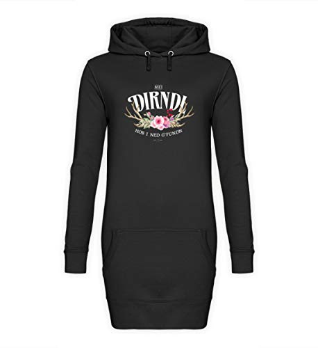 Galeriemode Oktoberfest MEI Dirndl hob i ned gfundn Women's Hoodie Dress - Black - XL