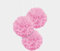 3 bolas de hojaldre para fiestas, color rosa o azul, 20 cm, papel de seda, decoración de pompones, princesa, cumpleaños, baby shower, bautizo, boda, decoración de fiesta (3 rosas)