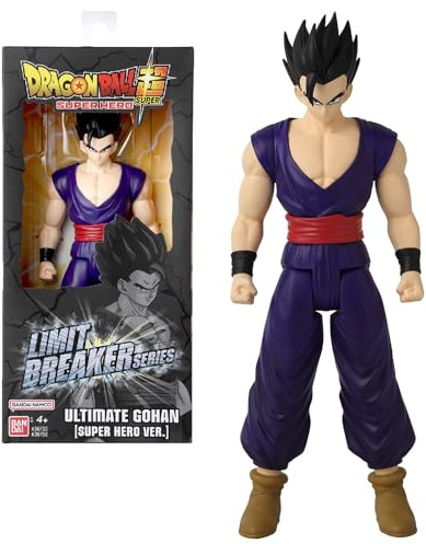 BANDAI - Dragon Ball Super Limit Breaker Series Figura de Acción Gohan 30cm - 36756 Multicolor - Figuras articuladas Coleccionable, Ideal para fanaticos del Anime.