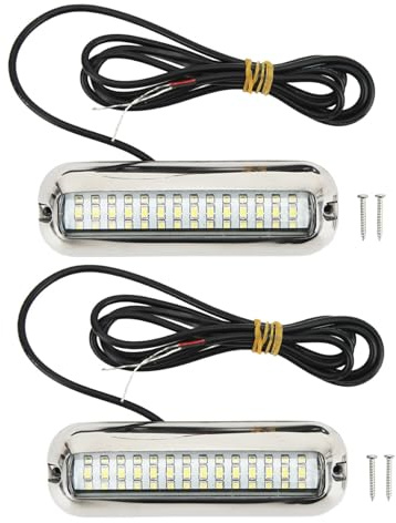 Ejoyous Marina LED-lampor, vattentäta LED-lampor för båtar, 42 LED, undervattensljus, undervattensbelysning för båtar, marina båtlampor för båtar (blått ljus)