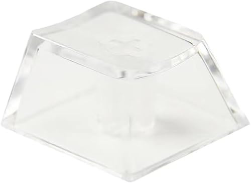 20 st transparenta tangentnycklar av polykarbonat, 1U Cherry-profil, R4, tangentnycklar för MX-brytare, mekaniskt tangentbord med bakgrundsbelysning (Cherry transparent, 20 st)