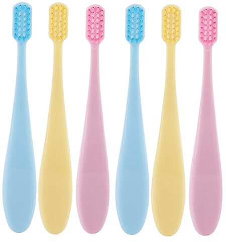 PACKOVE 6 Piezas Cepillo de Dientes Infantil Set de Mango Antideslizante y para Entrenamiento de Limpieza Dental Bebés