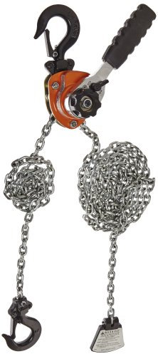 CM 602 Series Mini Ratchet Lever Chain Hoist, 6-19/64 Lever, 550 lbs Capacity, 10' Lift Height
