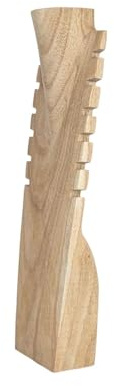 Coco Papaya Présentoir en bois pour colliers et pendentifs 50cm | Finition Bois brut naturel