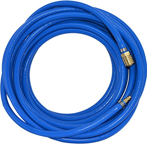 Compressed Air Hose Fabric Hose Compressor Hose Quick Coupling 5-50 m (Hose Diameter 9 mm/Length 15 m)