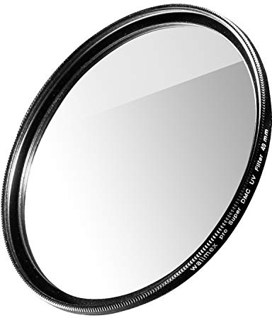 Walimex pro UV-Filter Slim Super DMC 49mm - besonders hochwertiger UV Filter Objektivfilter, Slim nur 2,5 mm,16x Super DMC Vergütung, für Objektivschutz und brilliante Farben, mit Box