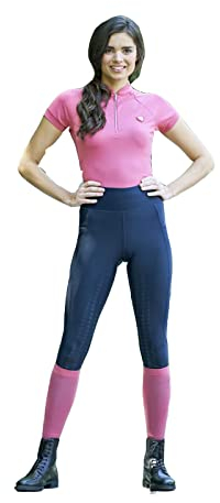 Covalliero Leggings de equitación para mujer con ribete completo, de silicona, en 4 colores de moda, colección F/S 2022