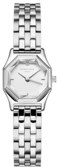 Rosefield Gemme Damenuhr mit silberfarbenem Edelstahl-Armband 27.5mm