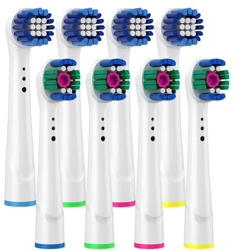 Testine di ricambio per spazzolino elettrico Oral B – Precision Clean & 3D Clean per Oral B Triumph/SmartSeries/Vitality/Pro-Health Power/Professional Care/Advance Power Series e molto altro ancora.