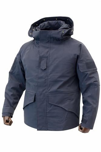 Army Police Black Gore-Tex Jacket Waterproof Windproof Tactical Smock with Removable Thermal Liner | Military Outdoor Anorak for Hiking, Bushcraft, Training & Wet Weather Duty