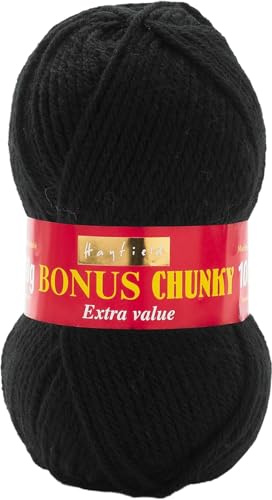 Sirdar Hayfield Bonus Chunky - Black (965) - 100g