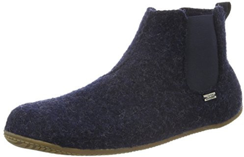 Living Kitzbühel Unisex-Erwachsene Chelsea Boots unifarben Hohe Hausschuhe, Blau (nachtblau 590), 45 EU