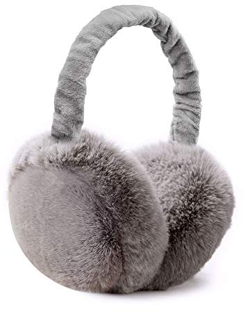 omitium Cache-oreilles, cache-oreilles d'hiver pliable réglable en peluche confortable plus doux pour l'hiver l'équitation cache-oreilles chauds pour homme et femme
