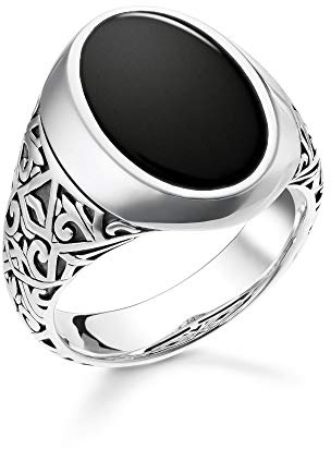 THOMAS SABO Ring schwarz 925 Sterlingsilber, Geschwärzt