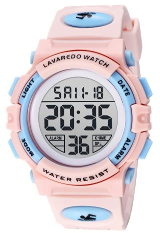 BEN NEVIS Digital Uhren für Kinder Jungen - 50 M Wasserdicht Sports Outdoor Digitaluhr Kinder Silikon Armbanduhr mit Wecker/Stoppuhr/LED-Licht/Stoßfest/Datum,Elektronische Kinderuhren Blau