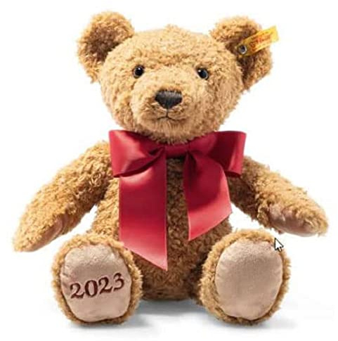 Steiff Teddybär Cosy Year 2023-34 cm - Kuscheltier - Goldbraun, 113901, Dijon