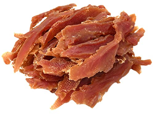 MERSJO Dog Treats - 92% ad alto contenuto di carne, Senza Cereali e Zuccheri, crocchette per cani come integratore quotidiano, masticatore naturale, petto d'anatra essiccato, 500g