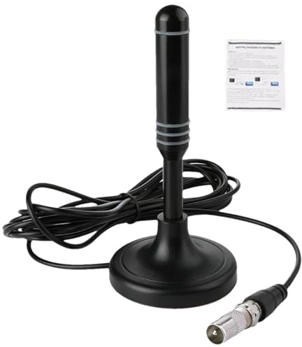Antena de TV interior, antena para Smart TV, antena de TV de alta definición para interiores | Práctica antena antiinterferencias con recepción de largo alcance para mejorar la claridad de audio, para