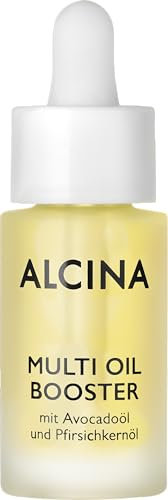 ALCINA Multi Oil Booster – 1 x 15 ml – för en mjuk, smidig hudkänsla – koncentrerat ansiktsserum med avokadoolja och persikofröolja