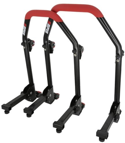 SEFIS M20U Motorradständer Set Vorder- und Hinterrad Motorradheber Serviceständer Front und Heck Motorrad montageständer hinten Motorrad ständer Set Motorrad aufbocken (Adapter: Dorn/Standard)