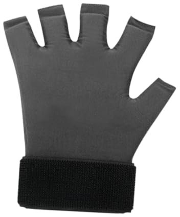 perfk Heißer und kalter Handschuh für die Hand, Eisbeutel-Handschuh, Kompressionshandschuh für Hände und Finger, verstellbarer Riemen, Gel-Handschuh mit, Schwarz