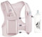 Zelvot Running Vest for Women Men, UK Original Patent, Adjustable Chest Straps Running Hydration Vest with 500ml Water Bottle, Lightweight Reflective Hydration Backpack with Phone Holder (Pink, M/L)