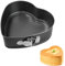 CHEFZOCO Molde repostería corazón, Molde para enamorados, Molde para Horno, Molde san valentín, Molde Pasteles, Soporta hasta 230ºC, Antiadherente, Liberación rápida Clip-Clap, Diámetro 21 cm
