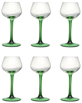 FDOSIJFOS Flûte da Champagne, Set di 6 calici da Champagne con Stelo, capacità 4,73 oz for riunioni Famiglia a Capodanno