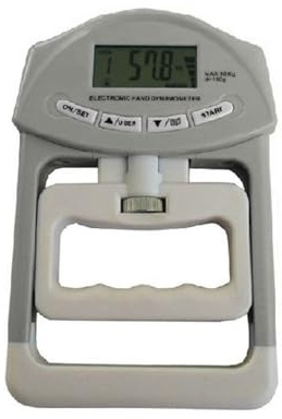 90 kg digital handdynamometer Mätare for greppstyrka Autofångande handgreppskraft for skolor Sport Arbetsverktyg(For Grey)