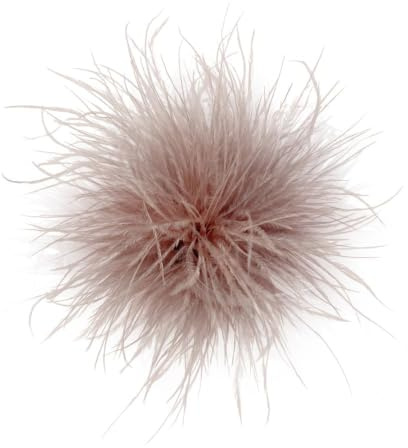 Broche de Plumas para Mujer, Broche de Flores de Plumas, Broches de Pompón Plumases, Broches Vintage de Plumases de Avestruz para Bodas, Bailes, Banquetes, Vestidos, Accesorios de Ropa
