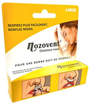 Nozovent Stop Snoring - 2 Ortesi l Dilatatore nasale anti russamento | Arresta il russamento nasale l Migliora la respirazione l Contro la congestione nasale e l'apnea notturna (Largo)