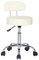 SixBros. Rollhocker Elfenbein Weiß - M-95027X/2130