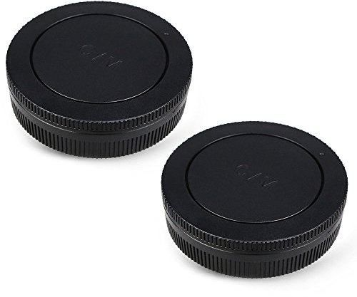 JJC Tapa de Cuerpo + Tapa del Objetivo de Cámara para Canon EOS-M & Canon EF-M Objetivo (Conjunto de 2)