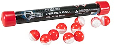 Umarex Unisex Adult T4E by P2P Paintball Gun Ammo Pepper Roundpieces, Multi.50 Caliber