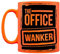 Grindstore The Office Wanker Neon Mug Orange 12x9.5cm