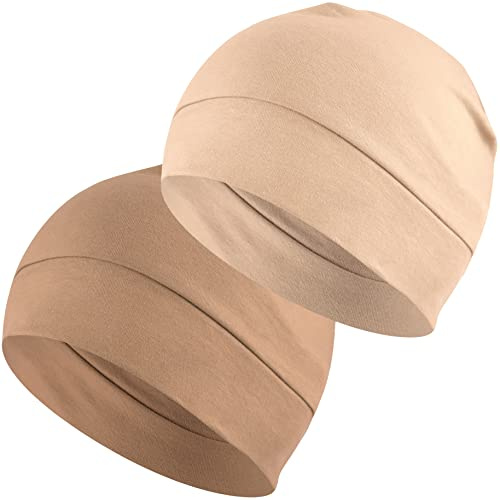 EINSKEY Cappello Cotone Uomo Donna Leggero Traspirante Skull cap Multifunzione Copricapo Berretto per la Notte, Casco Moto, Bici, Chemioterapia