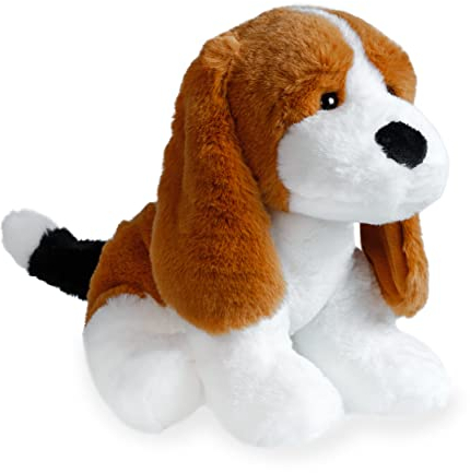 Mollis Kuscheltier - Kuschelhund - 30 cm - Plüschtier-Hund - Kinder-Kuscheltier - weiches Stofftier für Kinder und Babys (Beagle)