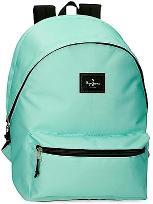 Pepe Jeans Aris Mochila para Portátil, Verde | Doble Compartimento