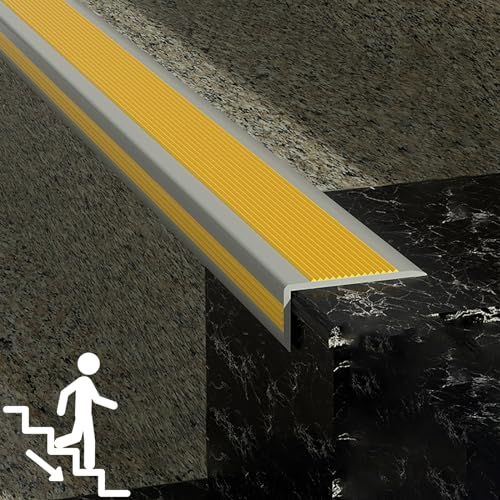 PVC Treppenkantenprofil Vinyl-Anti-Rutsch-Treppenkante Selbstklebend Kantenschutz Antirutsch-Profil Winkelprofil Rutschfester Stufenschutz Aus GummiSicherheitseckenkantenschutzstreifen ( Color : Orang
