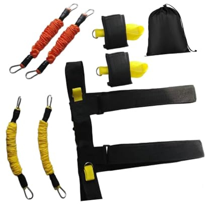 ALCXAZS Set di allenamento con fasce di resistenza per boxe, agilità, forza delle braccia, routine allenamento e sessioni in palestra a casa. Il set è progettato per portare squat e piani