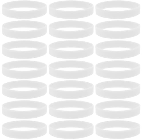 Mikinona 100 Braccialetti Luminosi in Silicone Fosforescente Braccialetti che Brillano al Buio per Accessori per Feste e Attività Notturne All’Aperto