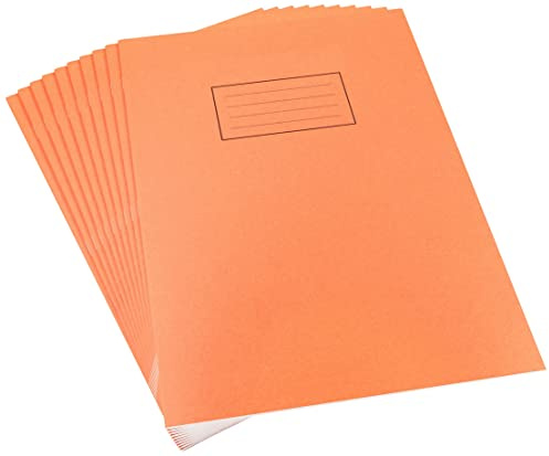 Silvine SV43514 Exercise Book, Orange, 5 mm Squares, A4 (Pack of 10)