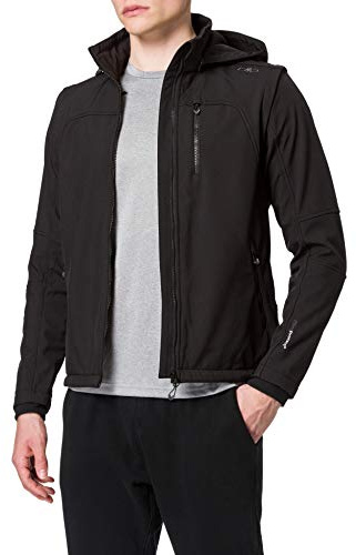 CMP Softshell 3A74427N, Giacca Uomo, Nero (Black), 52